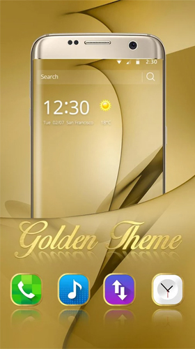 Full version of Android apk livewallpaper Gold theme for Samsung Galaxy S8 Plus for tablet and phone.