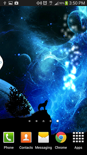 Full version of Android apk livewallpaper Howling space for tablet and phone.