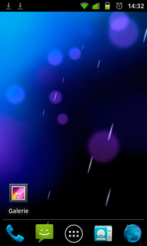 Screenshots of the live wallpaper ICS phase beam for Android phone or tablet.