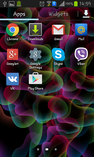 Screenshots of the live wallpaper Jelly for Android phone or tablet.