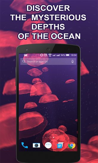 Download livewallpaper Jellyfishes for Android.
