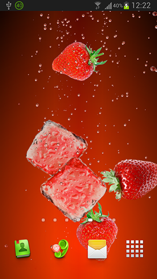 Screenshots of the live wallpaper Juicy live wallpaper for Android phone or tablet.
