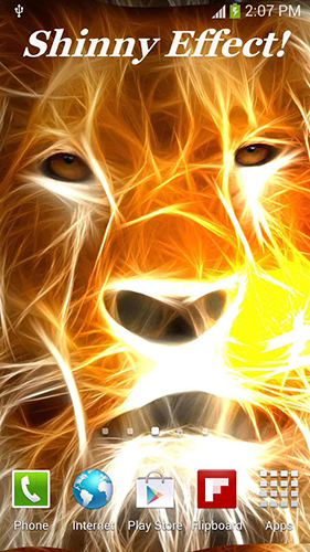 Screenshots of the live wallpaper Lion by FlyingFox for Android phone or tablet.