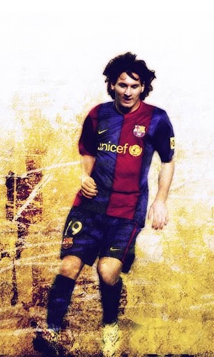 Screenshots of the live wallpaper Lionel Messi for Android phone or tablet.