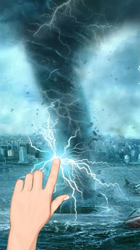 Full version of Android apk livewallpaper Live lightning storm for tablet and phone.