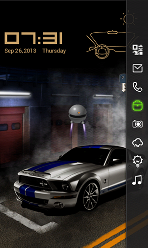 Screenshots of the live wallpaper Locker master for Android phone or tablet.