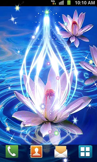 Screenshots of the live wallpaper Lotus by Venkateshwara apps for Android phone or tablet.