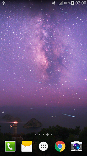 Full version of Android apk livewallpaper Meteors sky for tablet and phone.