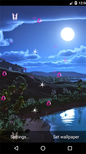 Full version of Android apk livewallpaper Moonlight by 3D Top Live Wallpaper for tablet and phone.