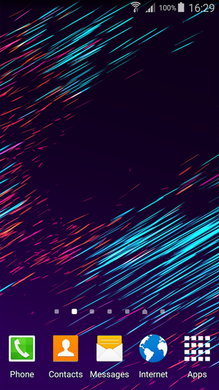 Screenshots of the live wallpaper Motion for Android phone or tablet.