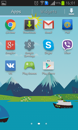 Screenshots of the live wallpaper Mountains now for Android phone or tablet.