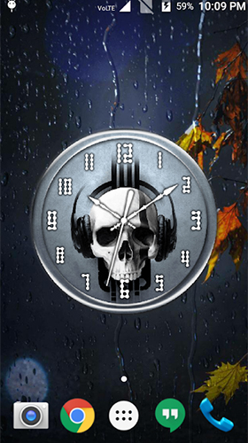Full version of Android apk livewallpaper Music clock for tablet and phone.