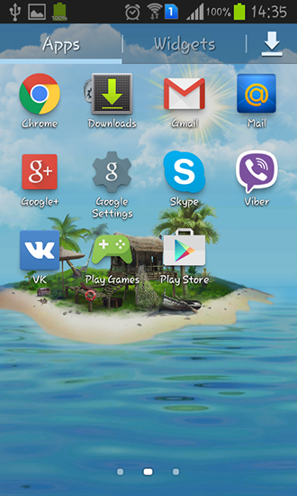 Screenshots of the live wallpaper Mysterious island for Android phone or tablet.