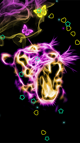 Full version of Android apk livewallpaper Neon animals by Thalia Photo Art Studio for tablet and phone.