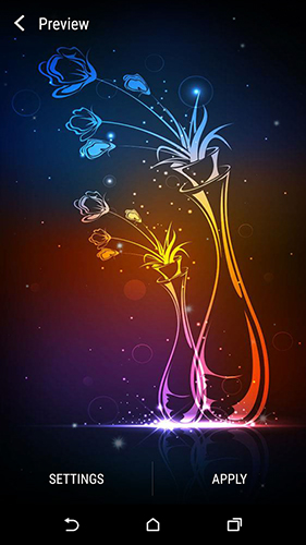 Full version of Android apk livewallpaper Neon flower by Dynamic Live Wallpapers for tablet and phone.