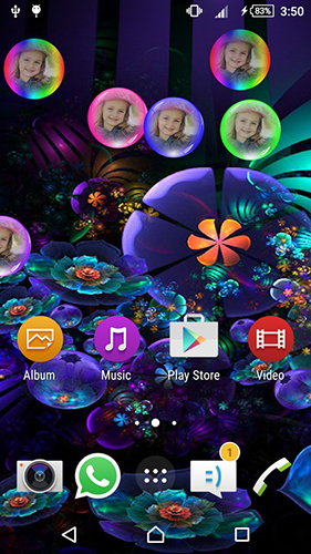 Full version of Android apk livewallpaper Neon flowers by Next Live Wallpapers for tablet and phone.