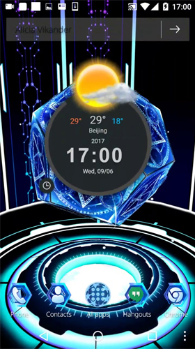 Full version of Android apk livewallpaper Neon pentagon 3D for tablet and phone.