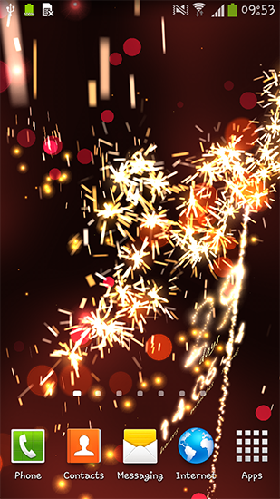 Screenshots of the live wallpaper New Year: Countdown for Android phone or tablet.