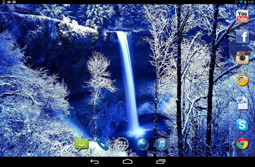Screenshots of the live wallpaper Nice winter for Android phone or tablet.