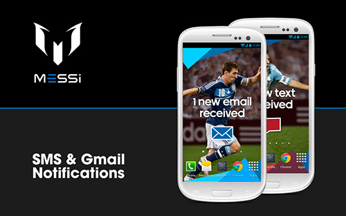 Screenshots of the live wallpaper Official Messi for Android phone or tablet.