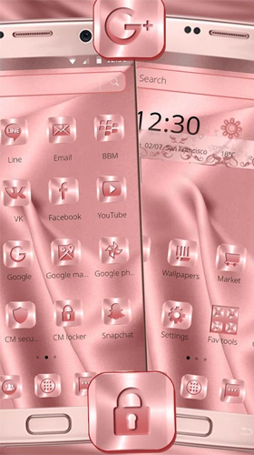Full version of Android apk livewallpaper Pink silk for tablet and phone.