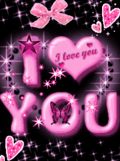 Screenshots of the live wallpaper Pink: I love you for Android phone or tablet.