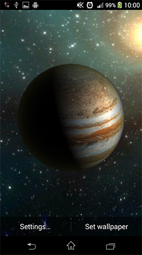 Full version of Android apk livewallpaper Planets by H21 lab for tablet and phone.