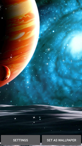 Screenshots of the live wallpaper Planets by Top Live Wallpapers for Android phone or tablet.