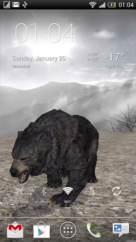 Full version of Android apk livewallpaper Pocket Bear for tablet and phone.