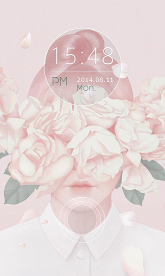 Screenshots of the live wallpaper Quiet flower for Android phone or tablet.