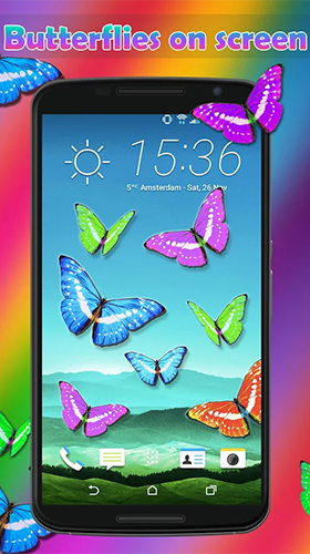 Full version of Android apk livewallpaper Real butterflies for tablet and phone.