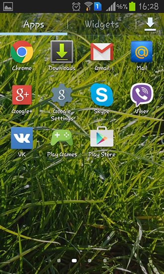 Screenshots of the live wallpaper Real grass for Android phone or tablet.