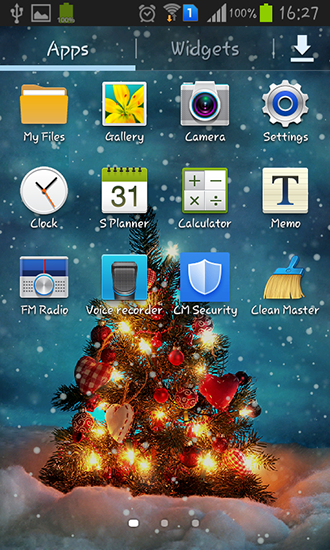 Screenshots of the live wallpaper Real snow for Android phone or tablet.
