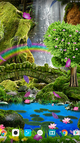 Full version of Android apk livewallpaper Romantic waterfall 3D for tablet and phone.