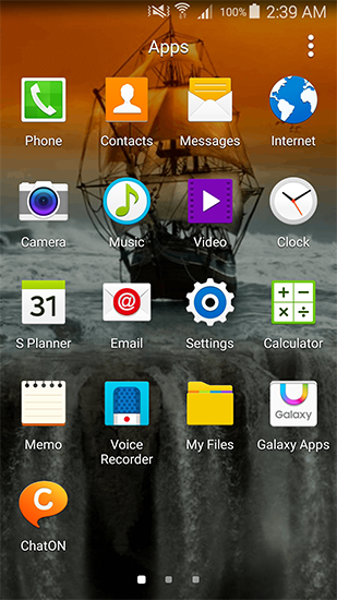 Screenshots of the live wallpaper Sailboat for Android phone or tablet.