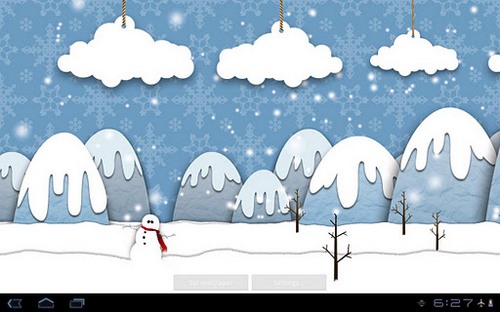 Screenshots of the live wallpaper Samsung: Parallax winter for Android phone or tablet.
