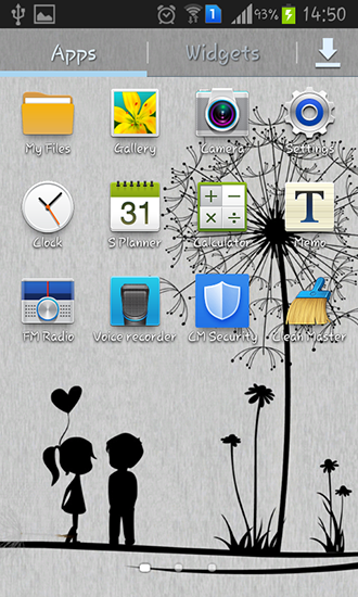 Screenshots of the live wallpaper Simple love for Android phone or tablet.