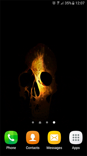 Full version of Android apk livewallpaper Skull for tablet and phone.