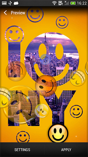 Full version of Android apk livewallpaper Smiley for tablet and phone.