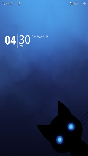 Full version of Android apk livewallpaper Sneaky Cat for tablet and phone.