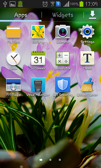 Screenshots of the live wallpaper Spring flowers: Rain for Android phone or tablet.