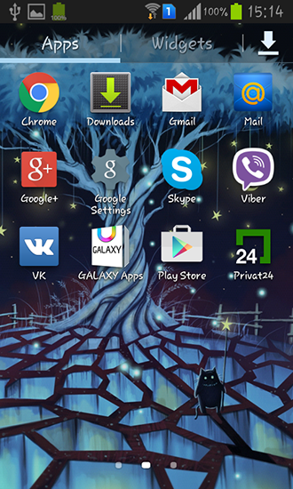 Screenshots of the live wallpaper Star home for Android phone or tablet.