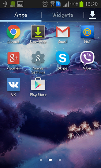Screenshots of the live wallpaper Star light for Android phone or tablet.