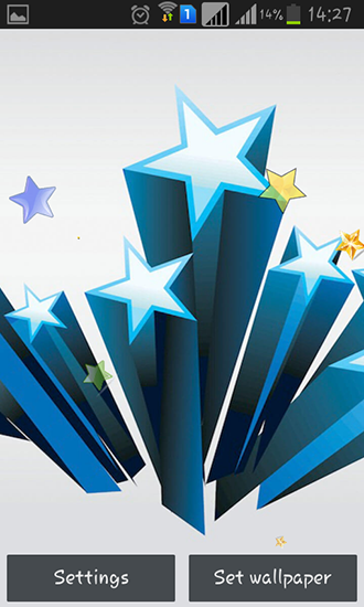 Screenshots of the live wallpaper Stars by Happy live wallpapers for Android phone or tablet.