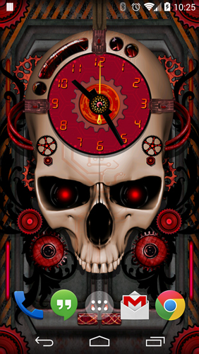 Full version of Android apk livewallpaper Steampunk Clock for tablet and phone.