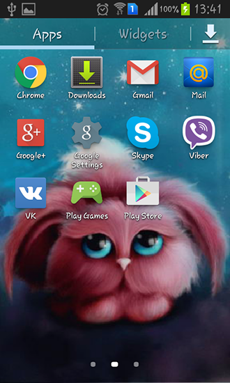 Screenshots of the live wallpaper Strange creature for Android phone or tablet.