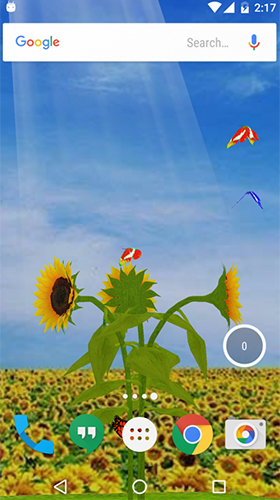 Full version of Android apk livewallpaper Sunflower 3D for tablet and phone.