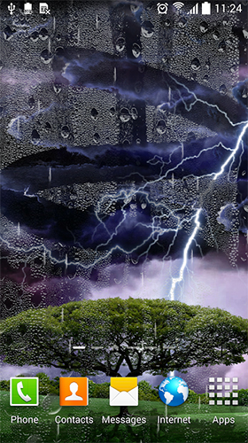 Full version of Android apk livewallpaper Thunderstorm by BlackBird Wallpapers for tablet and phone.
