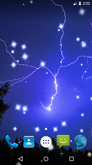 Screenshots of the live wallpaper Thunderstorm by Pop tools for Android phone or tablet.
