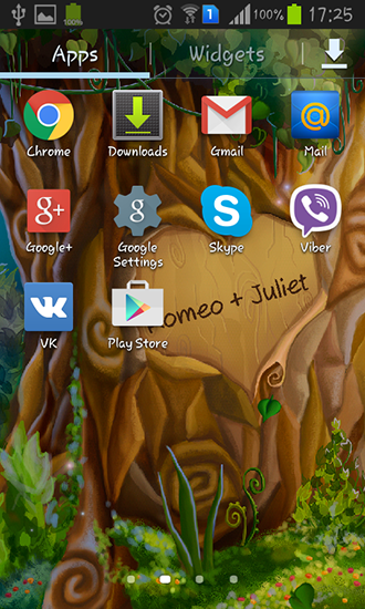 Screenshots of the live wallpaper Tree of love for Android phone or tablet.